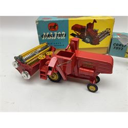 Corgi - Massey-Ferguson 780 Combine Harvester no.1111 and Corgi Massey-Ferguson 65 Tractor with Shovel no.53; both in original boxes 