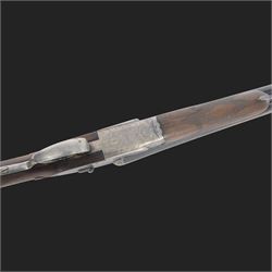 Black Sabel De Luxe, 12 bore double trigger sidelock ejector, side by side double barrel shotgun with 63cm (25