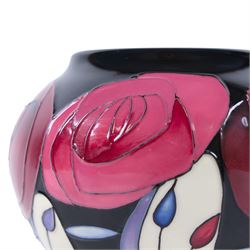 Moorcroft Tribute To Charles Rennie Mackintosh vase, designed by Rachel Bishop dated 2014, H12cm
