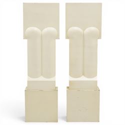 Robert Clatworthy RA (British 1928-2015): 'Figure I', pair of cast fibreglass resin sculpt...