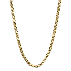 Victorian gold belcher chain necklace stamped 9c