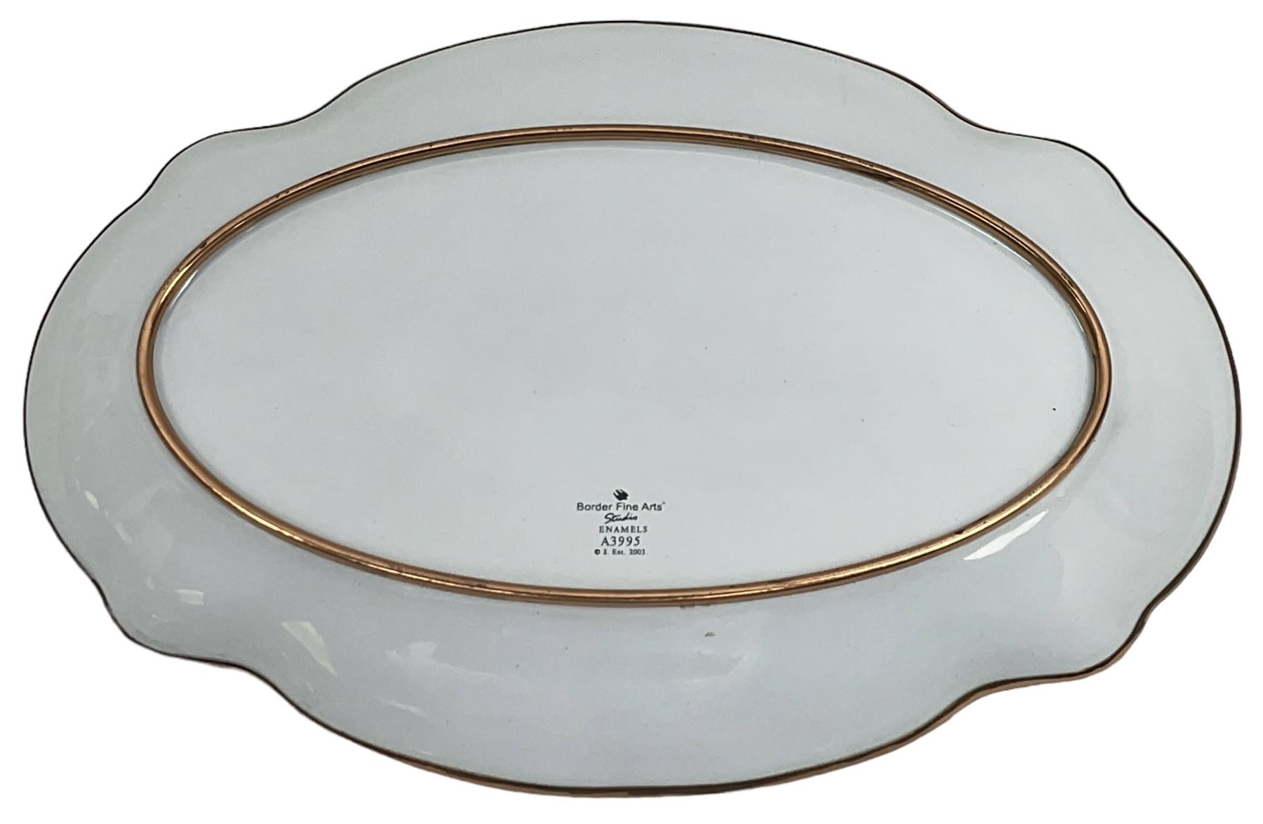 Two Beswick figures, composing The Snowman and Father Christmas, together with Border Fine Arts Enamel dish depicting a scene from The Snowman A3995, all in original boxes 