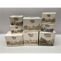 Eleven Lilliput Lane models, to include St Marks, Rose Cottage, Puffin Row, Village School, Swan Inn etc, all boxed