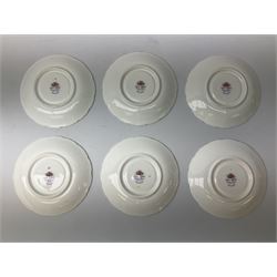 Royal Albert Colleen pattern tea ware comprising teapot, milk jug, sucrier, four cups and six saucers