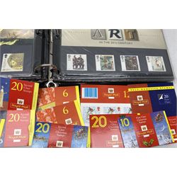 Queen Elizabeth II mint decimal stamps, mostly in presentation packs, face value of usable postage approximately 395 GBP