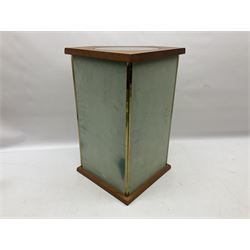 Swarovski Crystal Masquerade trilogy; 1999 Masquerade Pierrot, 2000 Columbine, 2001 Harlequin all with accompanying plaque, stand and original box, together with a glass display case with mirrored back and sides 