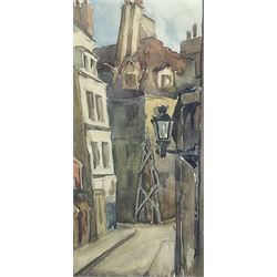 Sheila Macleod Robertson (British 1927-): 'Rue de Severin Paris', watercolour signed and titled 26cm x 14cm