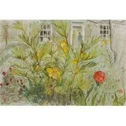 Richard Bawden (British 1936-): 'Tree Peony', watercolour signed and dated 2011, titled on gallery label verso 31cm x 46cm 
Provenance: with the Bircham Gallery Norfolk, label verso