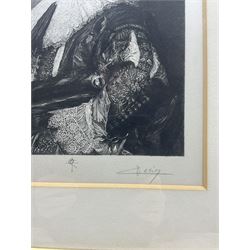 Eugène Decisy (French, 1866-1936) after Frans Hals (Dutch 1581/85-1666): The Laughing Cavalier, etching signed in pencil 29.5cm x 23.5cm