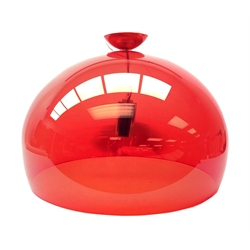  Kartell 'Medium Fly Pendant' light fitting in red, D52cm approx  