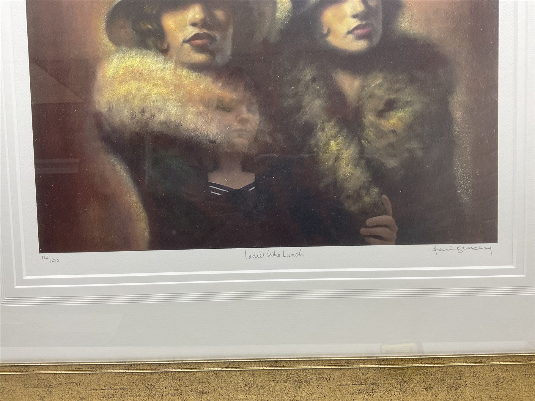 Hamish Blakely (British 1968-): 'Ladies Who Lunch', limited edition giclée print signed and numbered in pen, pub. 2006, 45cm x 51cm