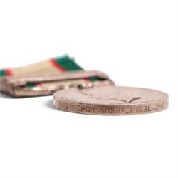George VI India General Service medal, with North West Frontier 1936-37 clasp, awarded to 10532 Sepoy Mohd Iqbal, 2-2 Punjab R, together with Royal Fleet Reserve Long Service and Good Conduct Medal, awarded to H.Whiteside. PO.B. 21071 A.B.R.F 
