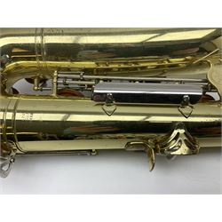 Yamaha YTS-23 tenor saxophone, serial no.021481; in fitted case with crook and accessories.