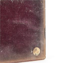 Edwardian mahogany letter rack, of rectangular form with curved sides and divided interior, the front inlaid with central oval fan motif and conforming corners, H20.5cm W33cm D14cm