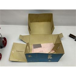 Mamod TE1A live steam traction engine with burner, scuttle and steering rod; boxed