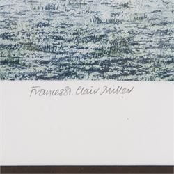 Frances St Clair Miller (British 1947-): 'Moccas Park - January' Herefordshire,  limited edition etching with aquatint signed titled and numbered 30/90 in pencil 39cm x 36cm