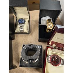 Collection of approx 30 quartz watches including Sekonda, Tungsten, Citizen, Van Heusen, Gianni Ricci and Gianni Sabatini