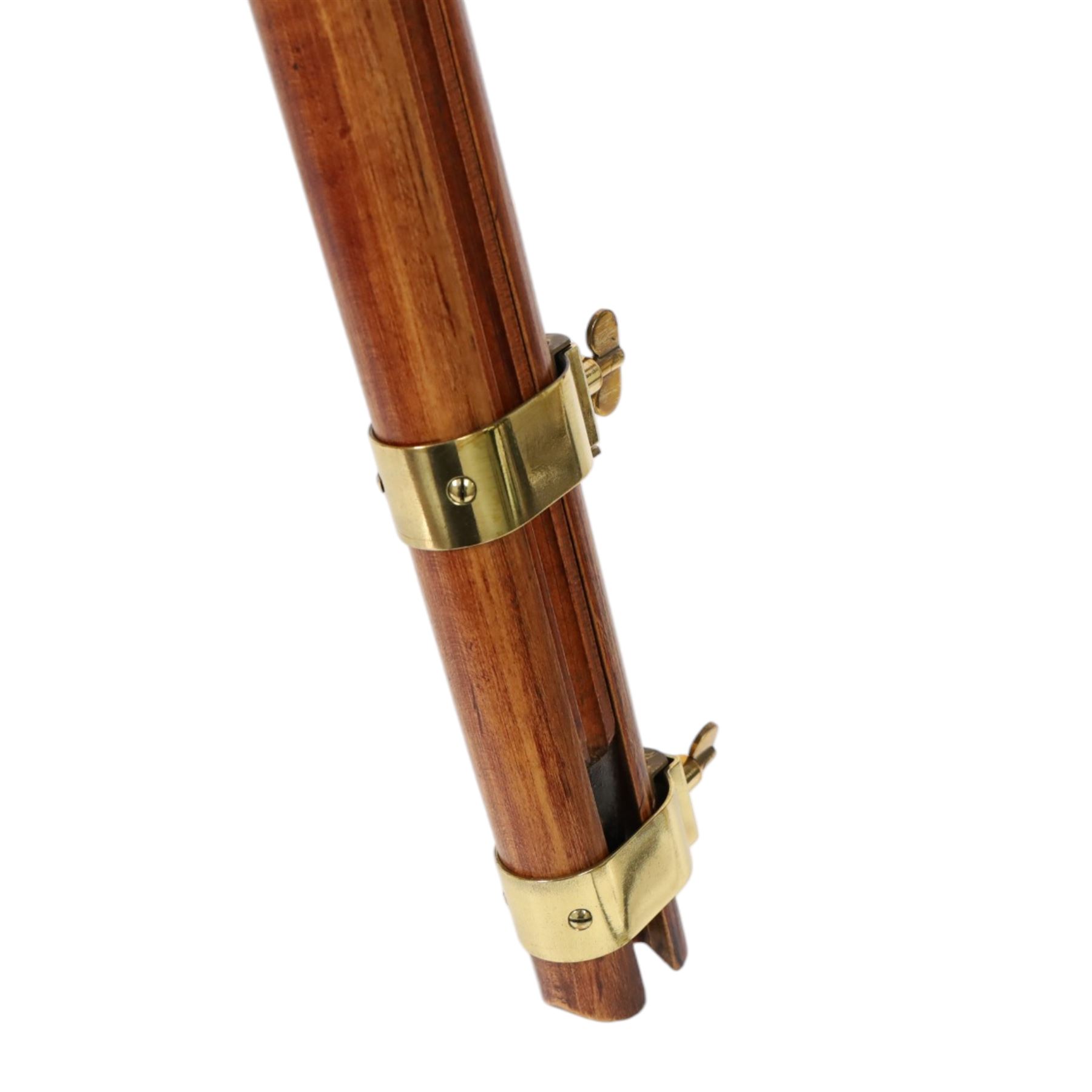 Brass telescope inscribed J.Lizars Glasgow & Edinburgh, with a library tripod and a larger wooden tripod, two spare eyepieces and original box