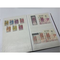 Thematic stamp collection relating to satellites, telecommunications and space from various Countries including Angola, Antigua, Ascension, Australia, Bahamas Barbados, Bhutan, British Virgin Islands, Denmark, Ecuador, Israel etc, a mint and used collection housed in three stockbooks