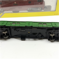 Hornby '00' gauge - Class 42 'Thruster' diesel locomotive No.D853, boxed; 4-6-2 locomotive No.60035 in 'Dick Turpin' box; one boxed and one unboxed passenger coach (4)
