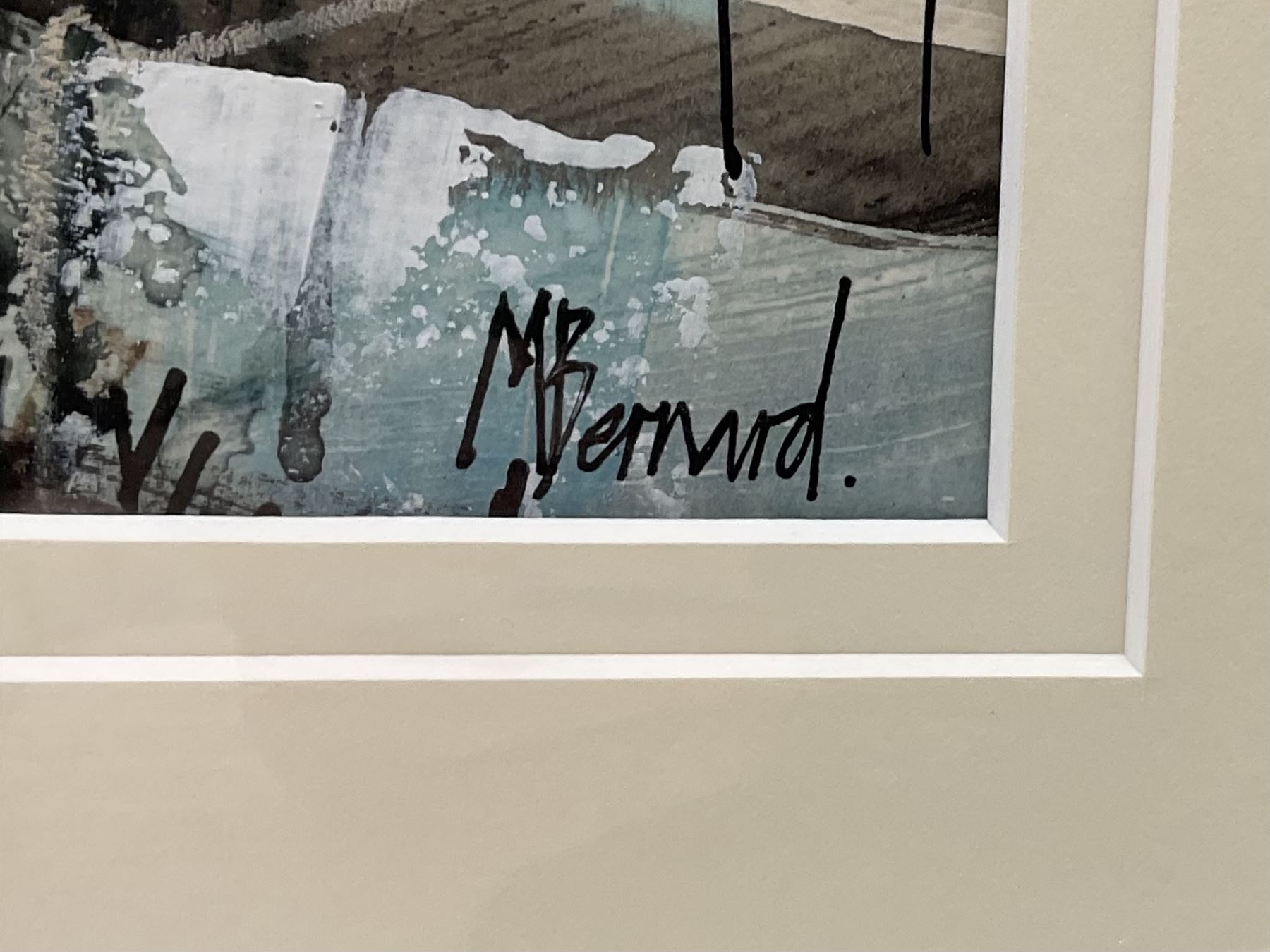 Mike Bernard (British 1957-): 'Snow Scape Yorkshire', mixed media signed, titled verso 38cm x 58cm