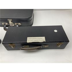 F. Buisson Dallas London oboe, serial no.5434; Boosey & Hawkes Lafleur clarinet, serial no.807004; and incomplete Boosey & Hawkes Regent clarinet, serial no.372169; each in fitted carrying case (3)