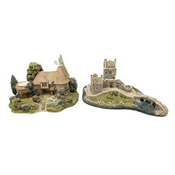 Lilliput Lane 'Harvest House' special edition figure group, limited edition of 4950, boxed with certificate, together with 'Eilean Donan Castle' model, boxed with deed