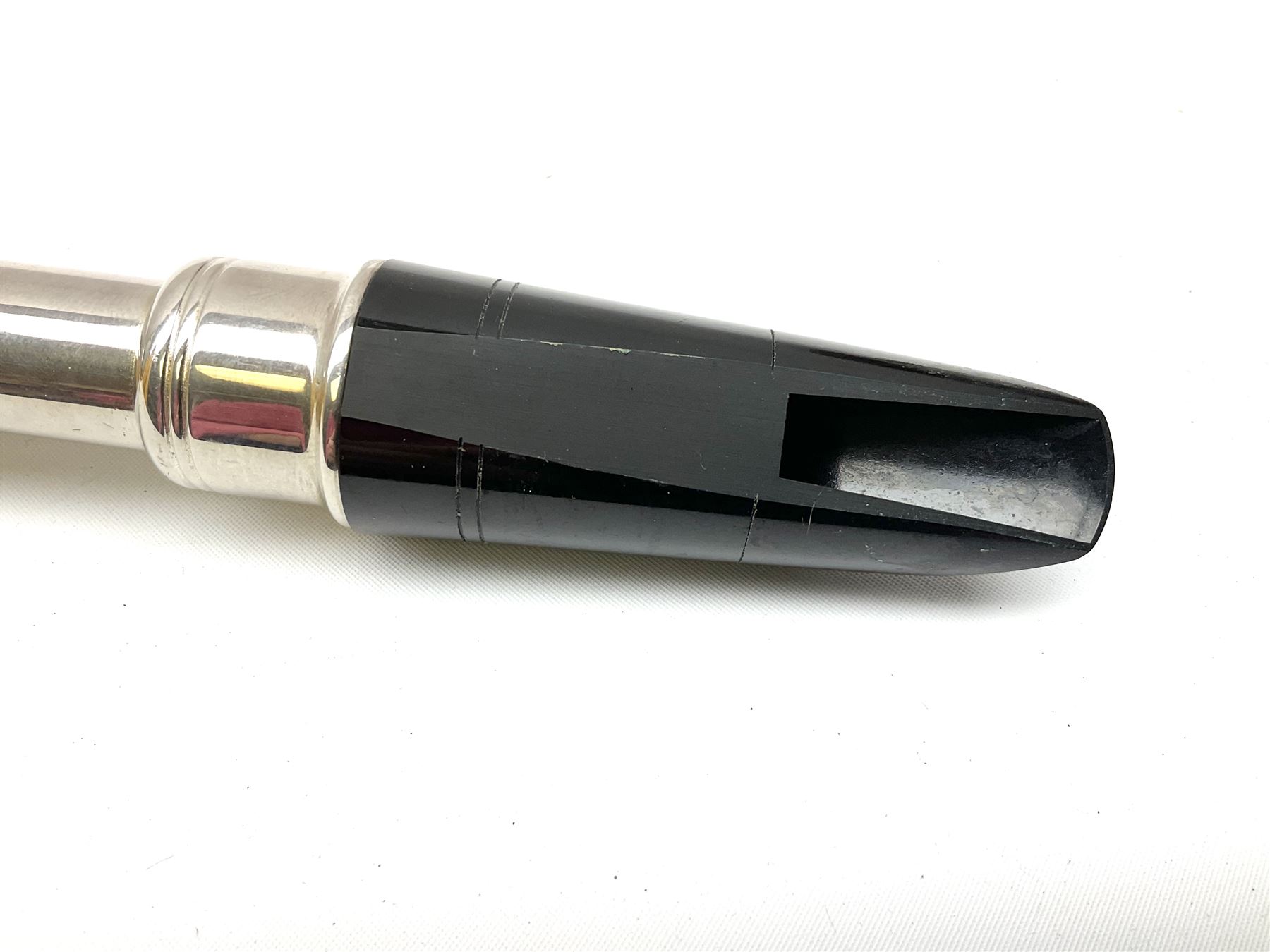 Holton Elkhorn Collegiate silver plated two-piece clarinet No.203444 L68cm; cased