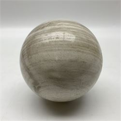 Fossil wood sphere, age; Miocene period, location; Indonesia, D12cm
