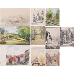 George Farquhar Pennington (British 1872-1961); collection of ten watercolours and ink ske...