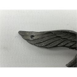 Five WW2 German peaked cap badges, four with double-pinned backs