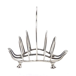 Early 20th century silver toast rack by William Aitken, Birmingham 1911, approx 3.5oz