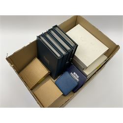 Five Royal Mint United Kingdom proof coin collections dated 1983, 1984, 1985 and 1986, all in blue folders with certificates, silver proof 1981 crown and a sterling silver medal 'Commemorating the marriage of HRH Prince Andrew and Miss Sarah Ferguson at Westminster Abbey 23 July 1986' weighing 37 grams, both cased with certificates (6)