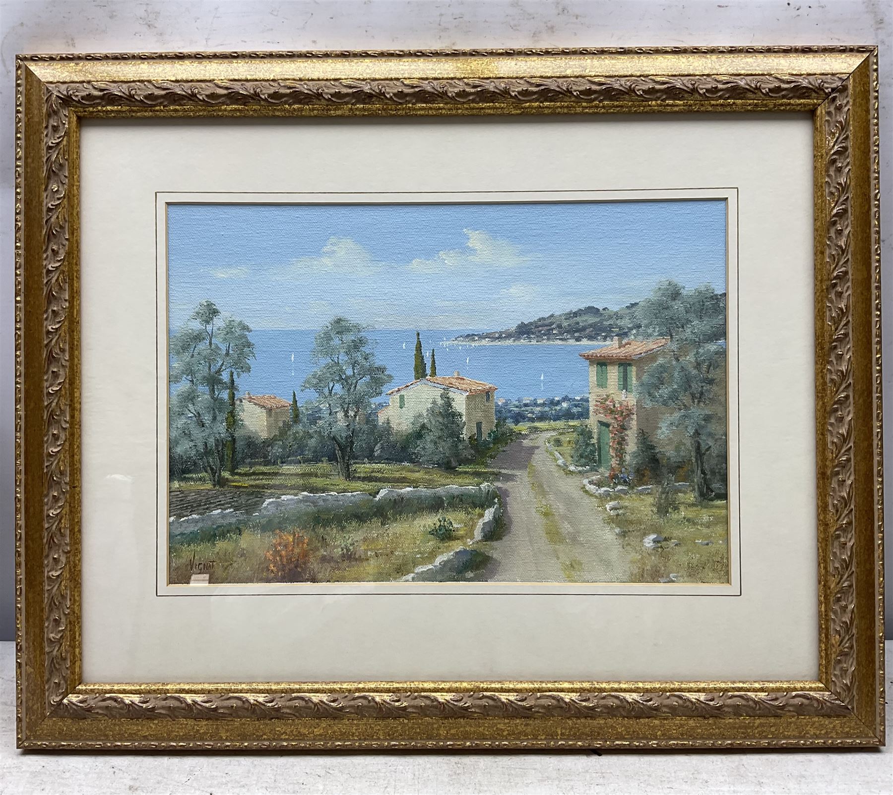 Jean Pierre-Vignat (French 20th century): Coastal Landscapes, pair oils on canvas laid on to board signed 23cm x 34cm (2)