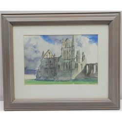 Neil Tyler (British 1945-): 'Whitby Abbey', watercolour signed, titled verso 18cm x 27cm