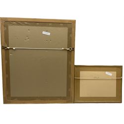 Ebenezer John Woods Prior (Northern British 1914-1988): 'Richmond Castle', watercolour signed together with Joe Cornish (British 1958-): 'Coatham Church', limited edition photograph signed titled and numbered 11/15, max 40cm x 30cm (2)