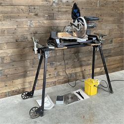 Delta SideKick 110V 250mm compound slide chop saw, with stand