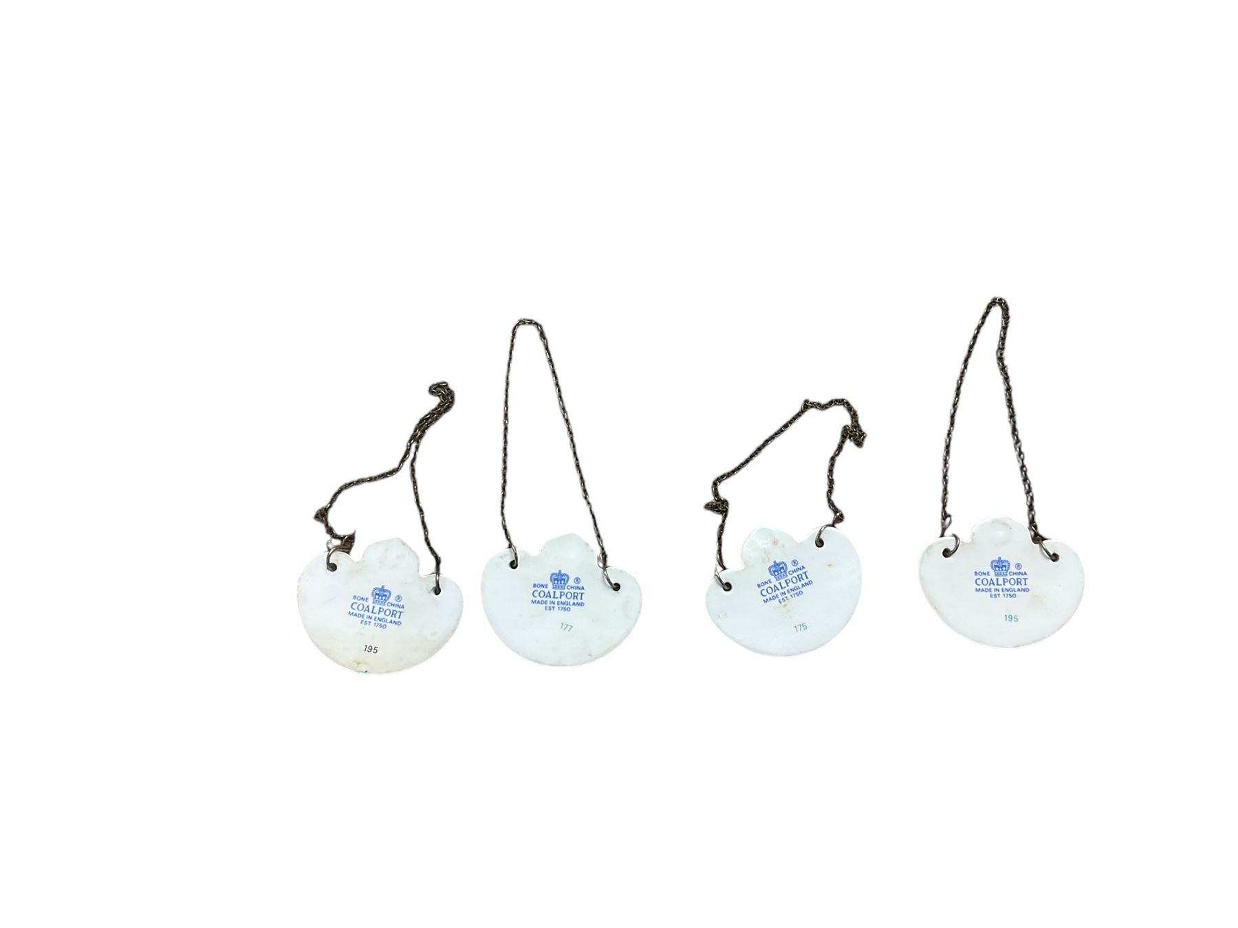 Four Coalport decanter labels, comprising Whisky, Port, Brandy and Sherry, together with  glass decanters, ceramics etc 