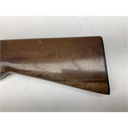 Winchester Japan 5500 12-bore by two-and-three quarters over-and-under double barrel boxlock ejector sporting gun, with 71cm barrels, ventilated rib and barrels, the walnut stock with chequered pistol grip and fore-end, single selective trigger and top safety, serial no.K542927E, L115cm overall; in gun sling SHOTGUN CERTIFICATE REQUIRED