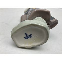 Three Lladro Flower Girls figures, comprising Sweet Scent no 5221, Pretty Pickings no 5222 and Spring is Here no 5223, largest example H18cm 