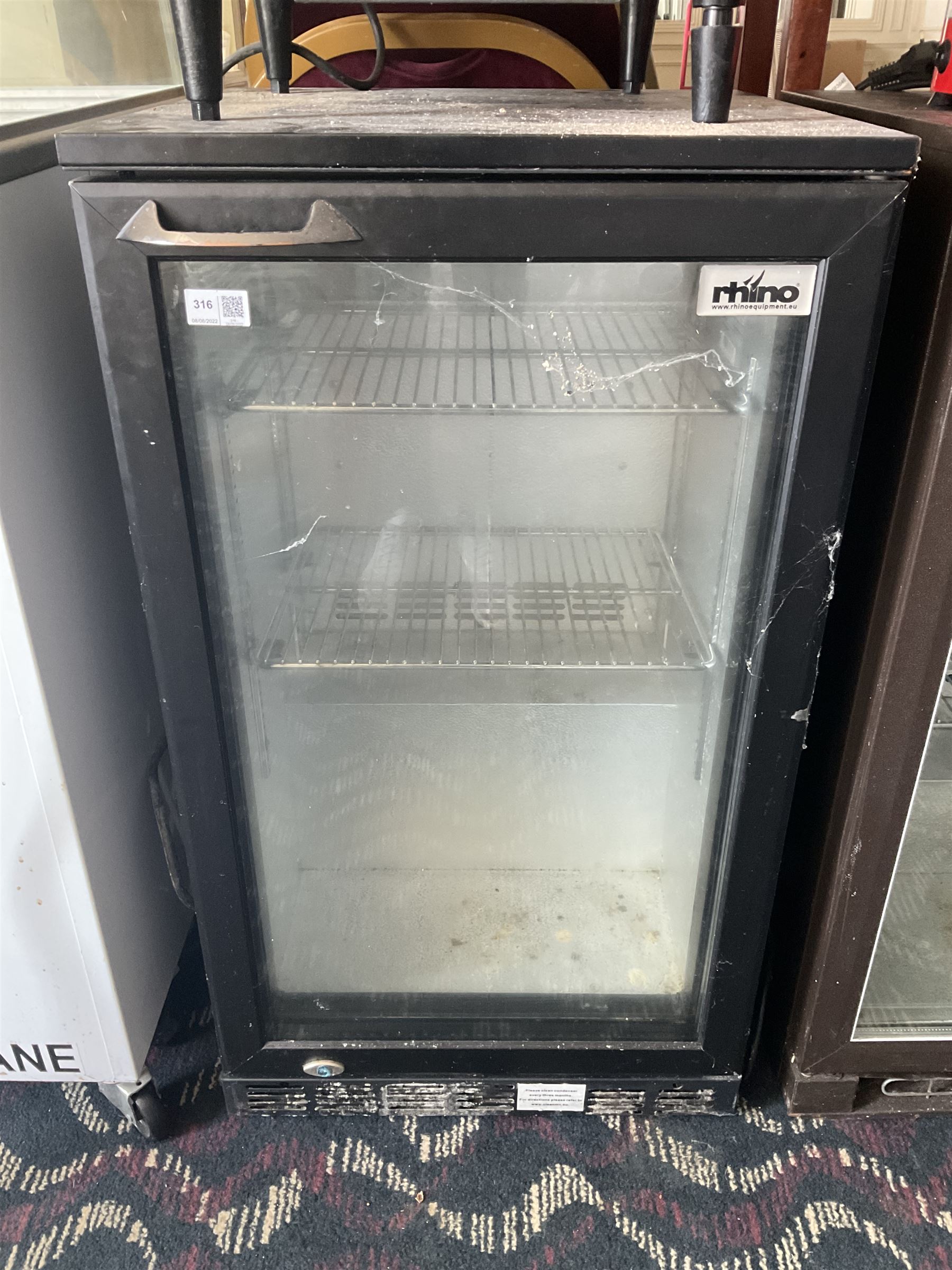 Rhino drinks fridge- LOT SUBJECT TO VAT ON THE HAMMER PRICE - To be collected by appointment from The Ambassador Hotel, 36-38 Esplanade, Scarborough YO11 2AY. ALL GOODS MUST BE REMOVED BY WEDNESDAY 15TH JUNE.