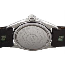 Tudor Oyster Royal  gentleman's stainless steel, manual wind golf presentation wristwatch, model No. 7934, Serial No. 384572, the back case engraved 'J.A. Maconald Bedford & Cty Pro Match Play Championship Final 1963' 
