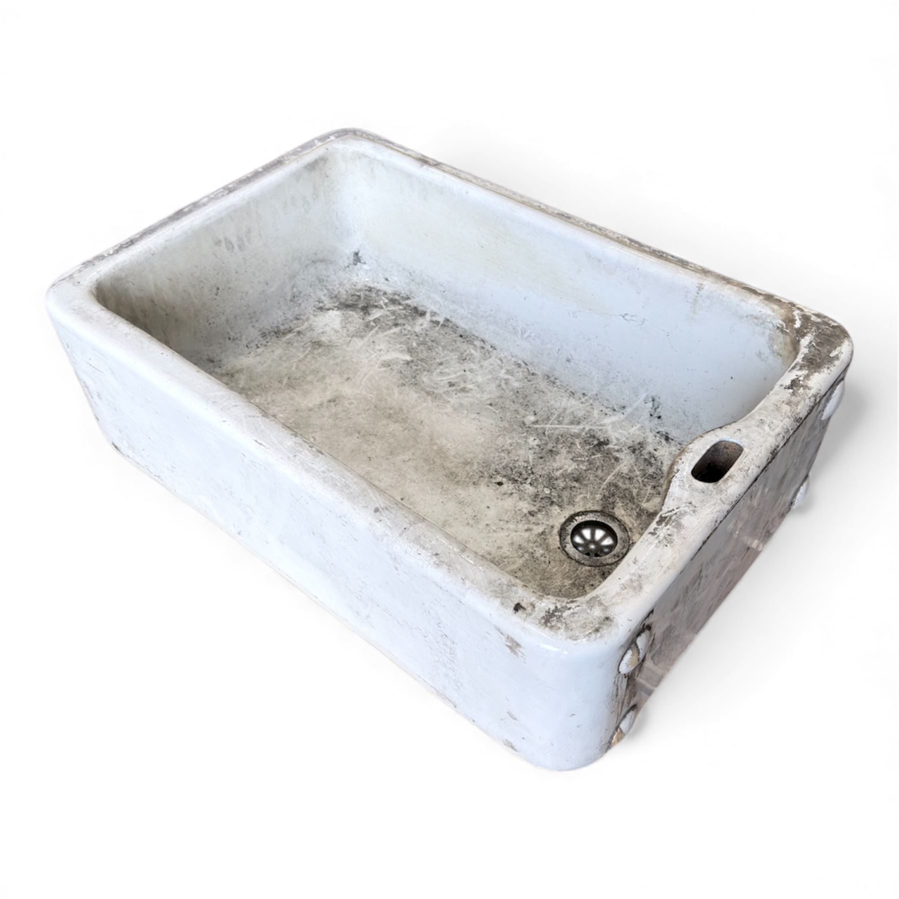 Collection of three sinks - one Belfast Sink plus two handwash sinks with two pedestals