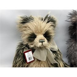 Two; large Charlie Bears, comprising limited edition Sylvester SJ5541, 338/400, and Elijah CB191968, both designed by Isabelle Lee, each with tags 

