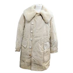 Swedish army field coat, M1909, with a sheepskin lining White 