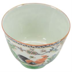 Collection of Japanese and similar ceramics, including pair of Satsuma side plates, decorated with a crowd of figures, blue and white teapot with floral decoration, blue and white vase and plates, etc