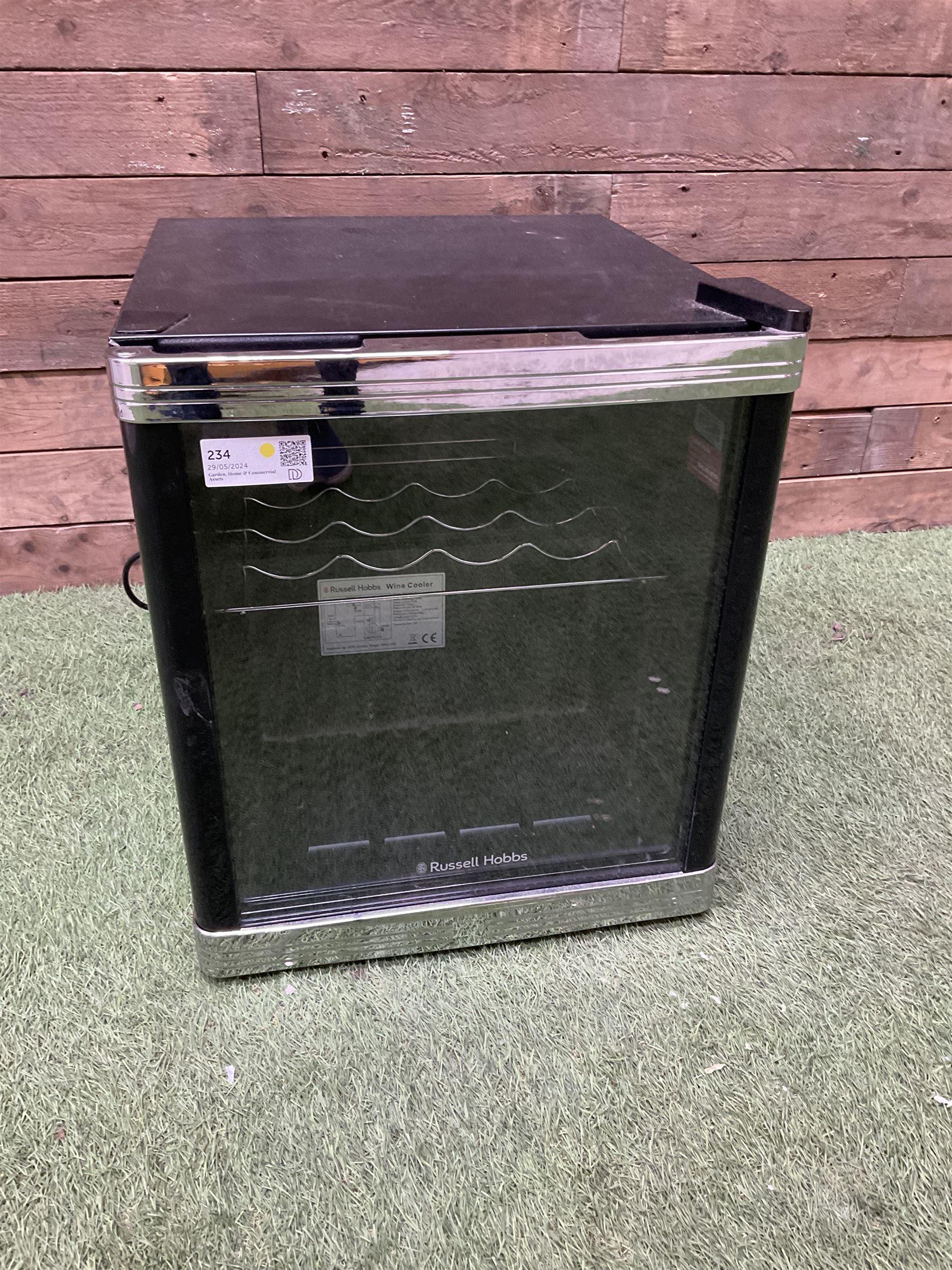 Russell Hobbs  RHGWC1B-C wine cooler in black - THIS LOT IS TO BE COLLECTED BY APPOINTMENT FROM DUGGLEBY STORAGE, GREAT HILL, EASTFIELD, SCARBOROUGH, YO11 3TX