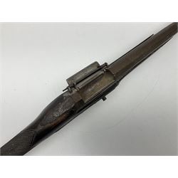 UNPROOFED/OUT OF PROOF SO RFD ONLY - three guns in poor condition comprising 19th century G. Coop 12-bore side-by-side double barrel hammer shotgun; 14-bore single barrel percussion sporting gun composed of various parts with cut-down barrel; and non-firing mock snider action ornamental gun (3)