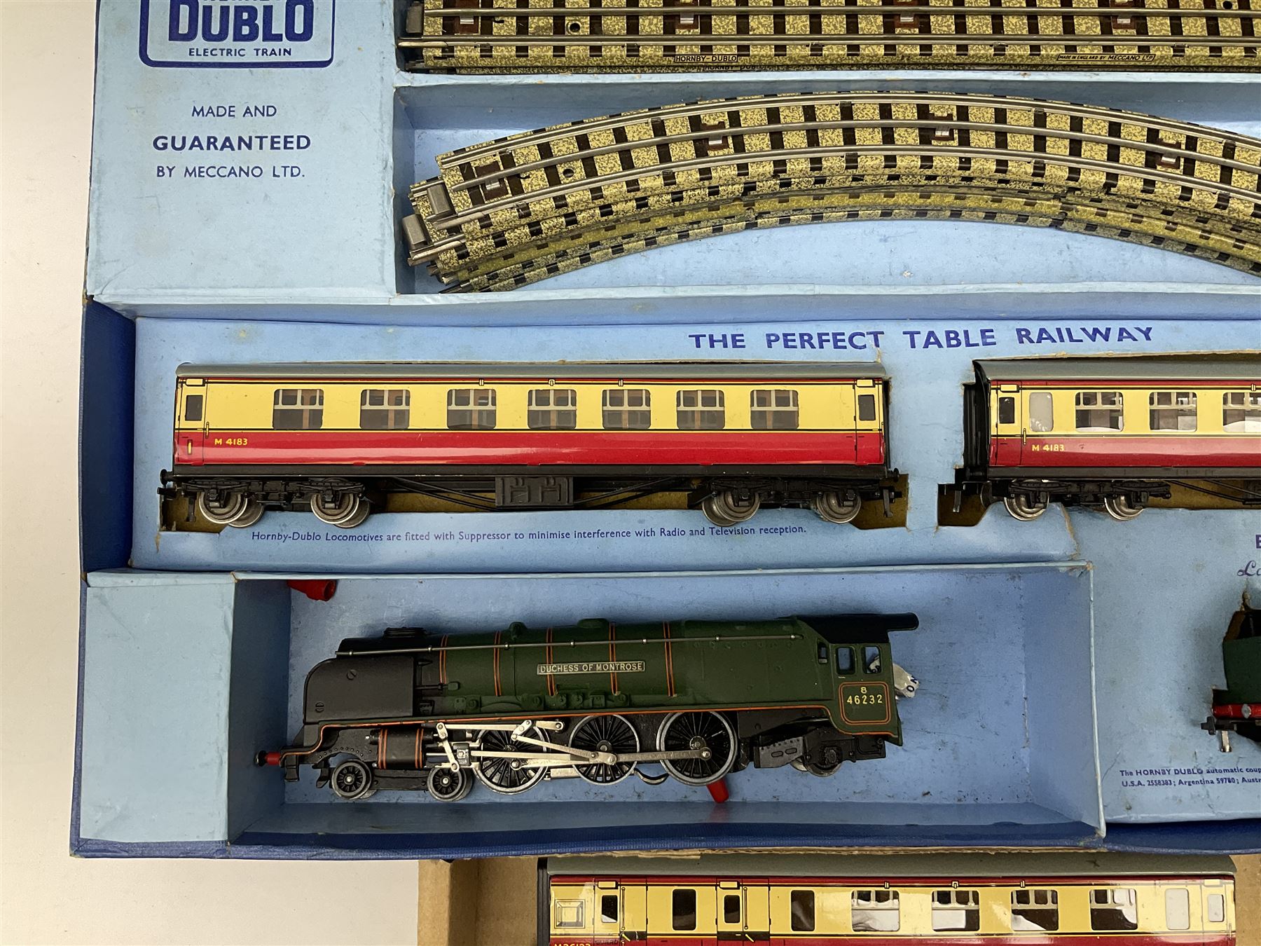 Hornby Dublo - three-rail EDP12 set with Duchess Class 4-6-2 locomotive ...
