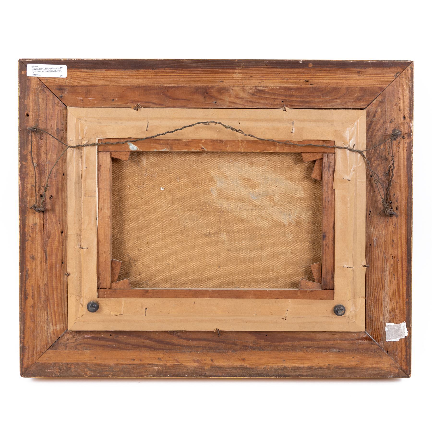 Augustus William Enness (British 1876-1948): Henrietta Street and Whitby East Cliff, oil on canvas signed with initials and dated '07, 24cm x 34cm